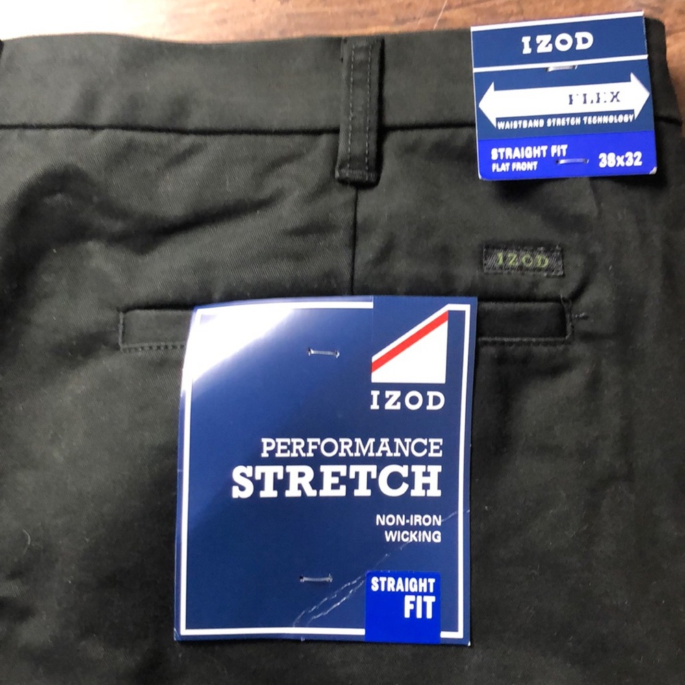 iPod performance stretch black pants sz 38x32